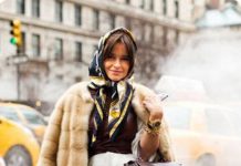 Как выбрать платок под шубу